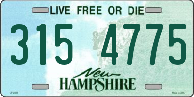 NH license plate 3154775