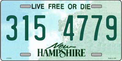 NH license plate 3154779