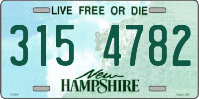 NH license plate 3154782