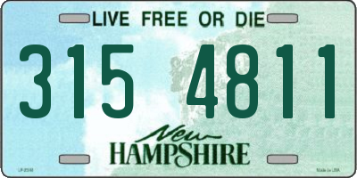 NH license plate 3154811