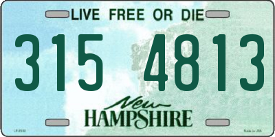 NH license plate 3154813