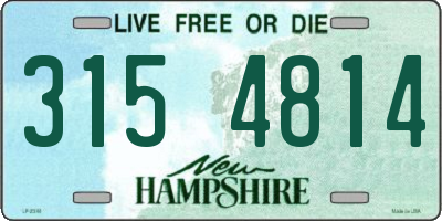 NH license plate 3154814