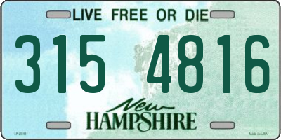 NH license plate 3154816