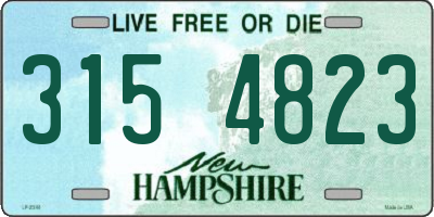 NH license plate 3154823