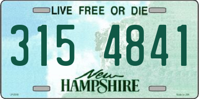 NH license plate 3154841