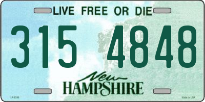 NH license plate 3154848