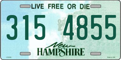 NH license plate 3154855