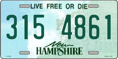 NH license plate 3154861