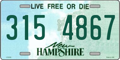 NH license plate 3154867