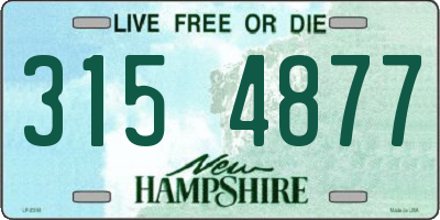 NH license plate 3154877