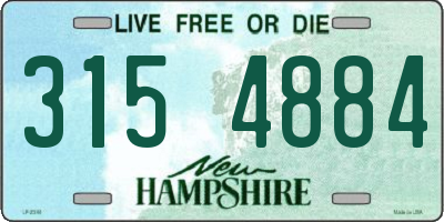 NH license plate 3154884