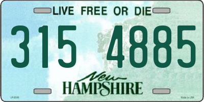 NH license plate 3154885