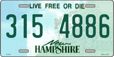 NH license plate 3154886