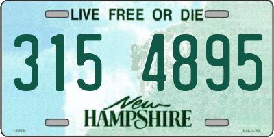 NH license plate 3154895