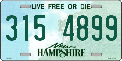 NH license plate 3154899