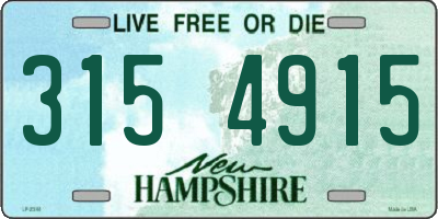 NH license plate 3154915