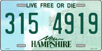 NH license plate 3154919