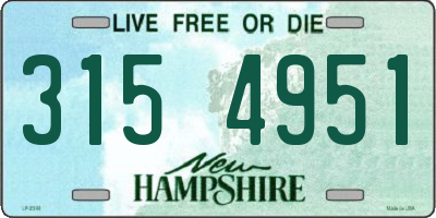NH license plate 3154951