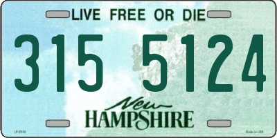 NH license plate 3155124
