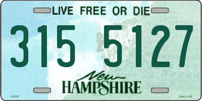 NH license plate 3155127