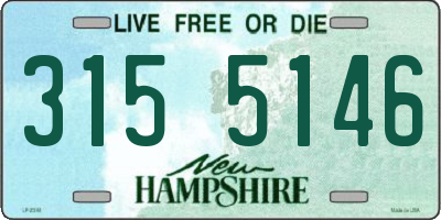 NH license plate 3155146