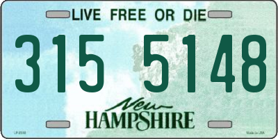 NH license plate 3155148