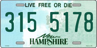 NH license plate 3155178