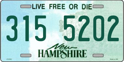 NH license plate 3155202