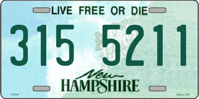 NH license plate 3155211