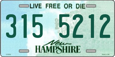 NH license plate 3155212