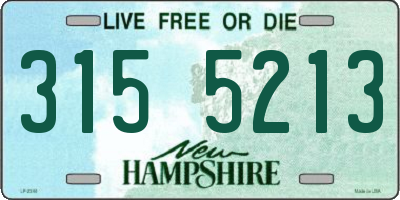NH license plate 3155213