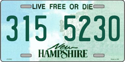 NH license plate 3155230
