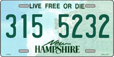 NH license plate 3155232
