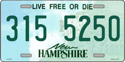 NH license plate 3155250