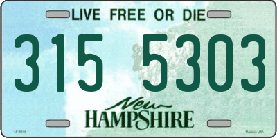 NH license plate 3155303