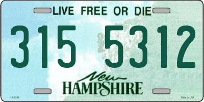 NH license plate 3155312