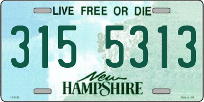 NH license plate 3155313