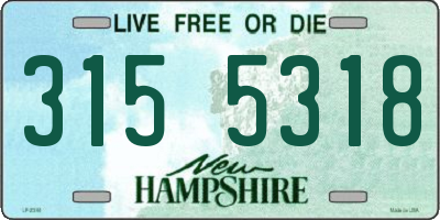 NH license plate 3155318