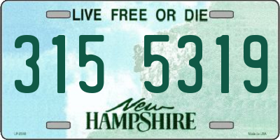 NH license plate 3155319