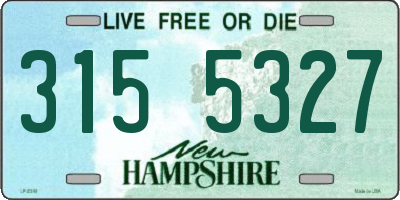 NH license plate 3155327