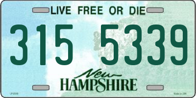 NH license plate 3155339