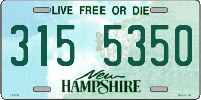 NH license plate 3155350