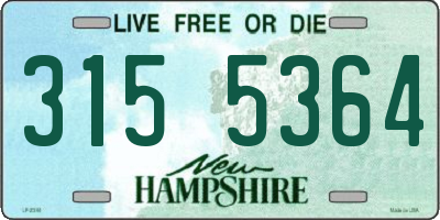 NH license plate 3155364