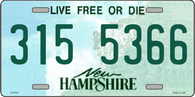 NH license plate 3155366