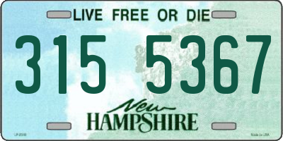 NH license plate 3155367