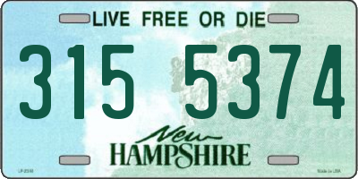 NH license plate 3155374