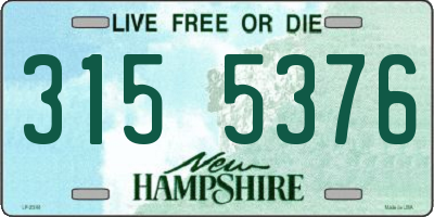 NH license plate 3155376