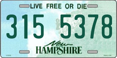 NH license plate 3155378
