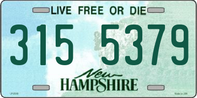 NH license plate 3155379