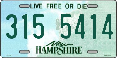 NH license plate 3155414